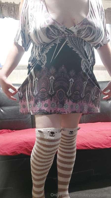 Do I look cute in thigh-highs?? I'd love to get some more!! ..