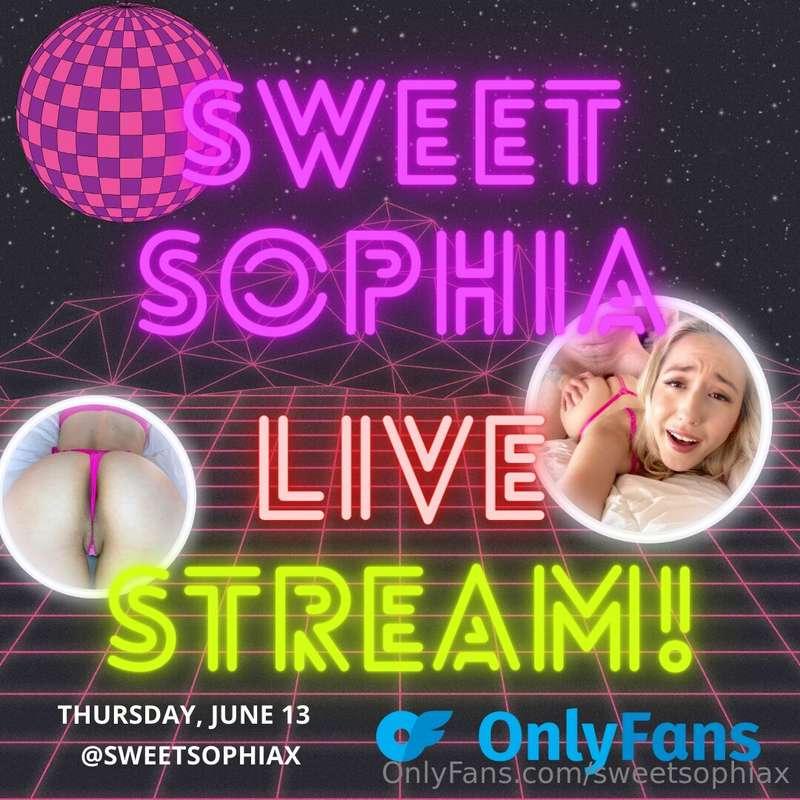 THURSDAY, JUNE 13th: Don't miss my next LIVE STREAM from 8pm..