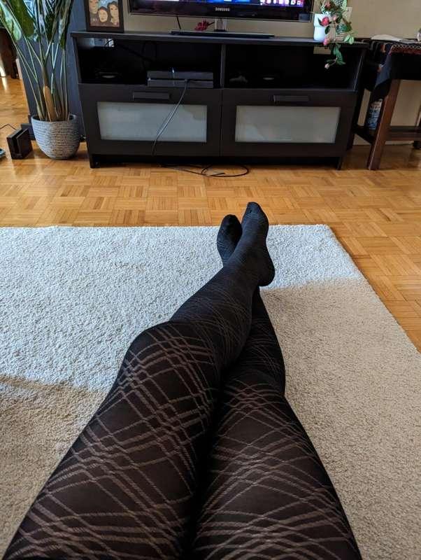 POV: you're me chilling in pantyhose and enjoying some fun video games