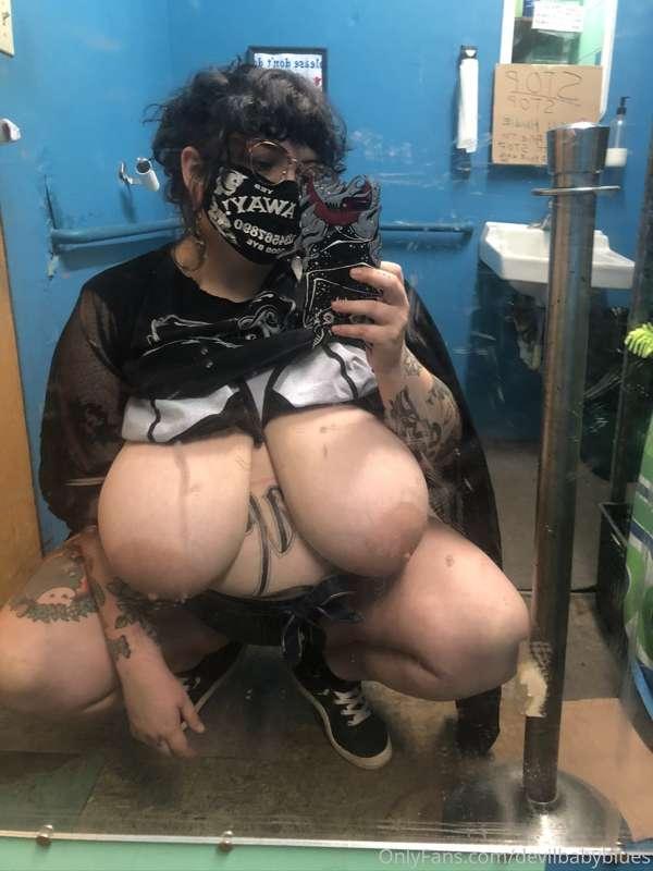 Sometimes you just gotta let the tits out at work