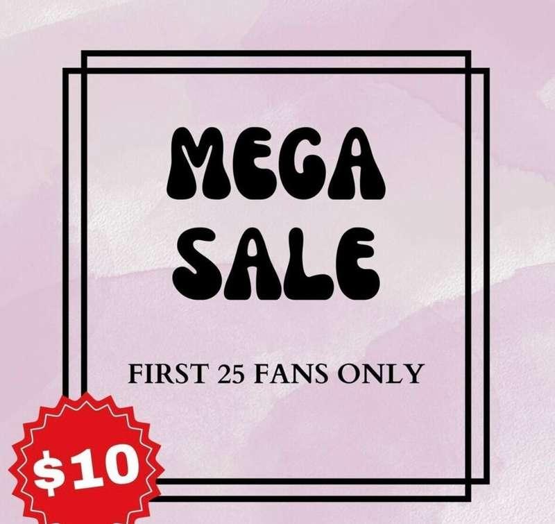 🛒 MEGA SALE 🎁
✅ 𝘓𝘪𝘮𝘪𝘵𝘦𝘥 𝘴𝘱𝘰𝘵𝘴 !!!

⚠️ ONLY FOR THE FIRST 25 ..