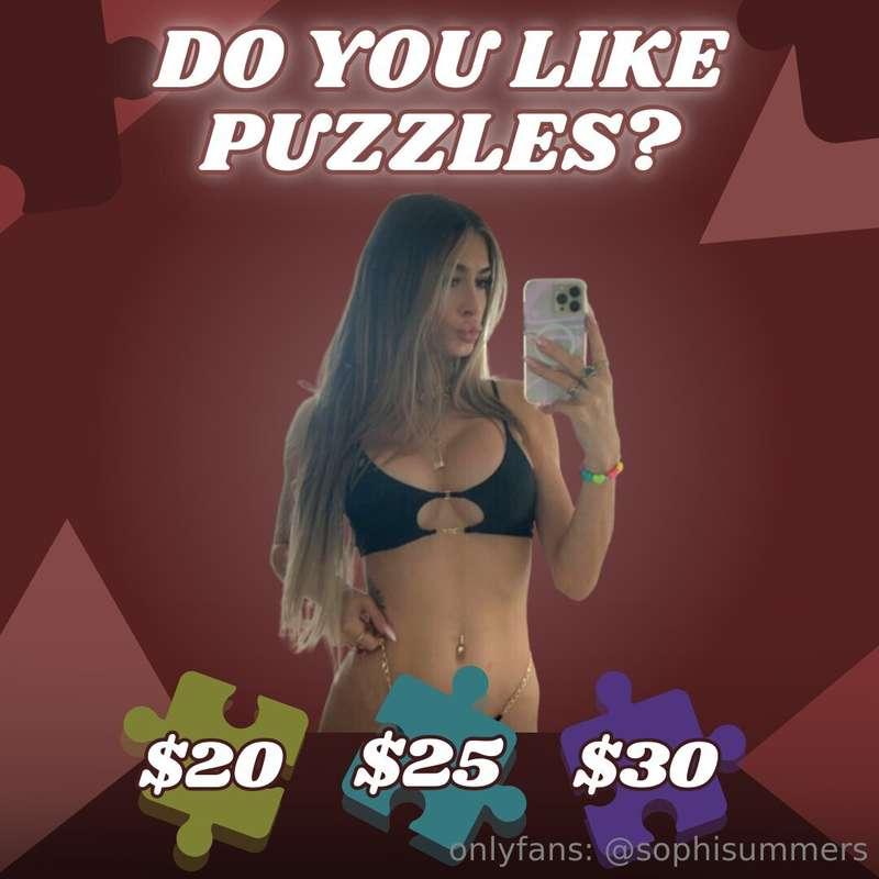 😏 DO YOU LIKE PUZZLES? 🧩I want you to have fun with me 😈 I'm..