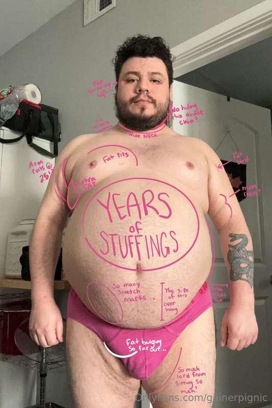 Really shows what a fat fuck I’ve become. This encourages me..