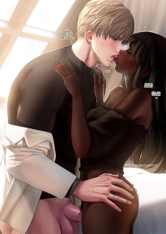 Newlywed kiss and love . Xavier p1-3. Hi-res+PSD reward.