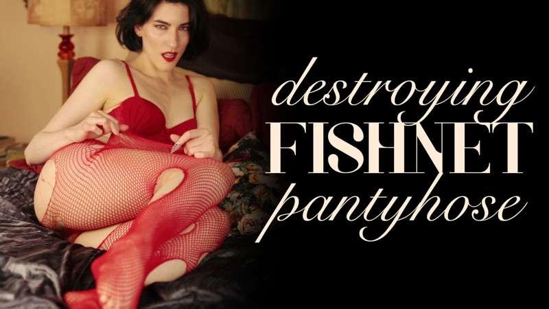 "Destroying Red Fishnet Pantyhose"
You're going to love watc..