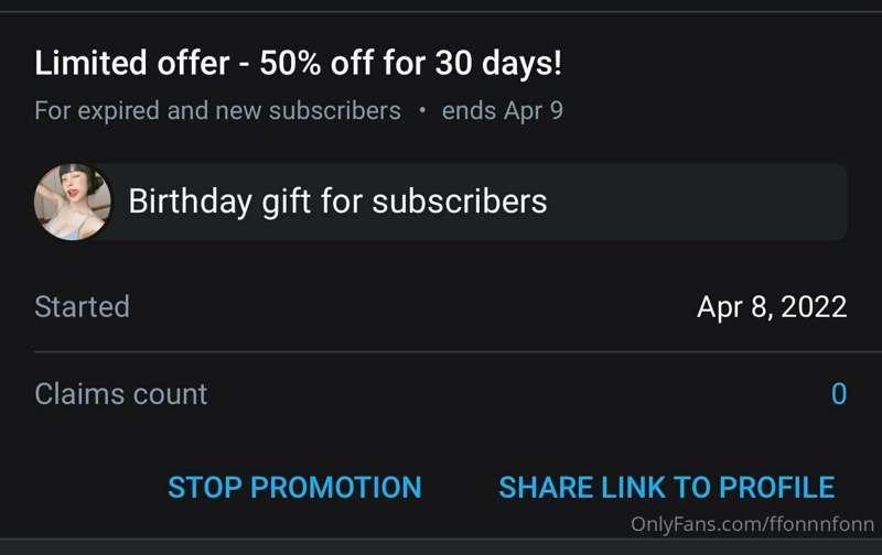 Birthday gift 
Main Onlyfans sale 50%
👇🏻👇🏻👇🏻👇🏻
https://onlyf..