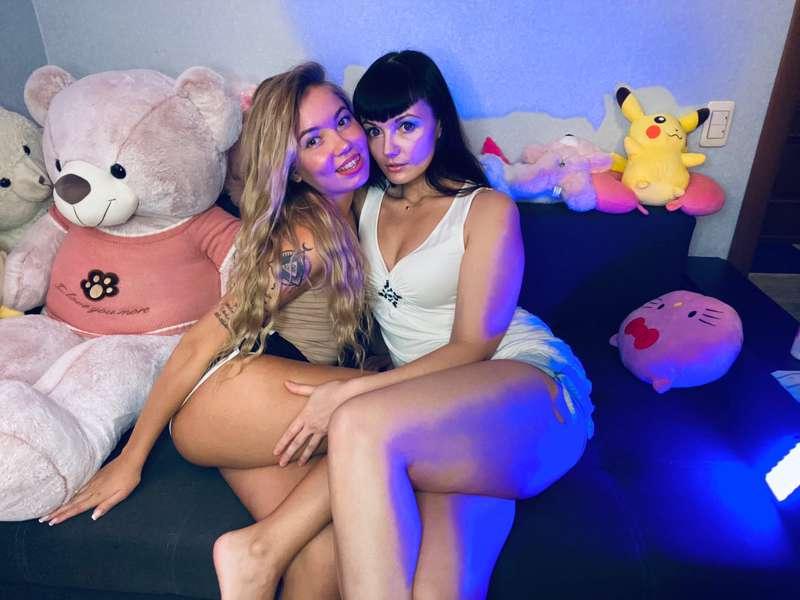 Show off our legs with a friend