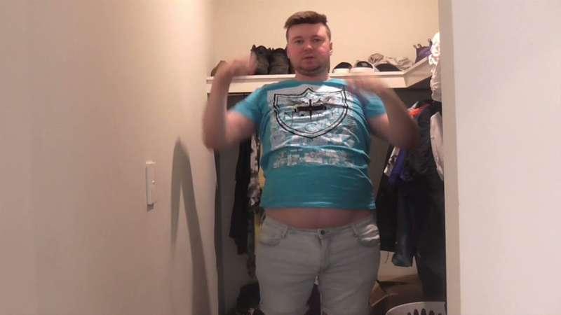 TRYING ON MY FAT BOY CLOTHES