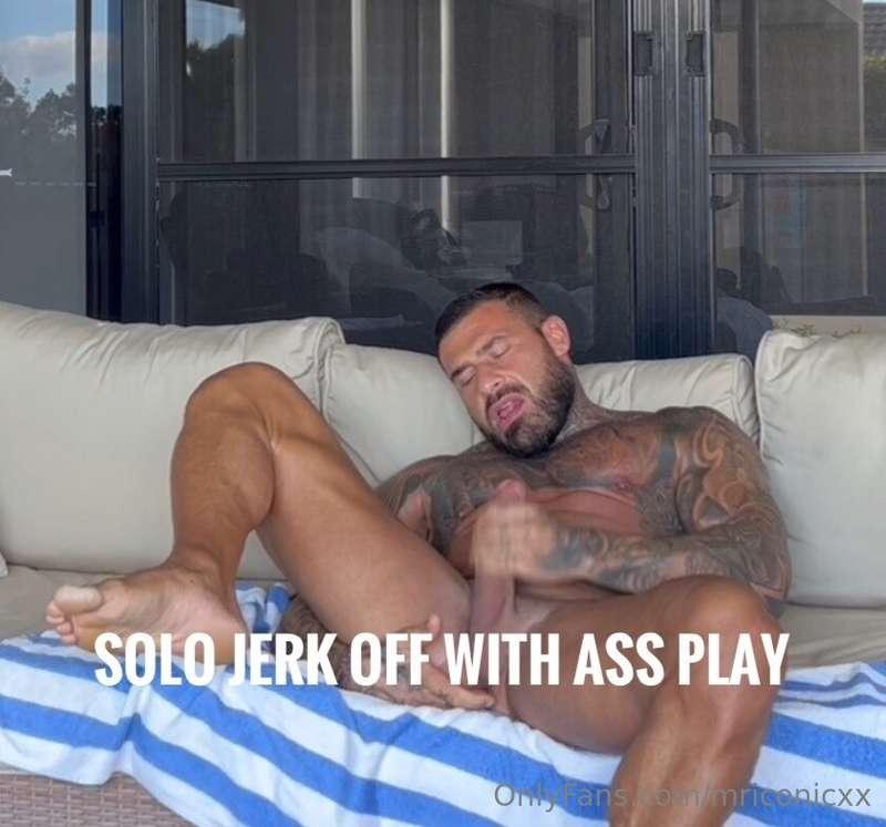 HOT 𝐅𝐮𝐥𝐥 𝐕𝐢𝐝𝐞𝐨 𝐒𝐚𝐥𝐞 ‼️SOLO OUTDOOR LOUNGE JERK OFF WITH ASS ..