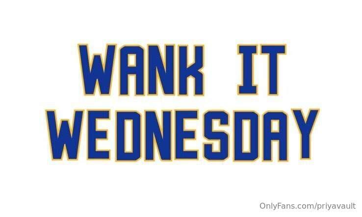 BRAND NEW WANK IT WEDNESDAY OFFER on @priya_y 😈💜.TIP JUST $2..