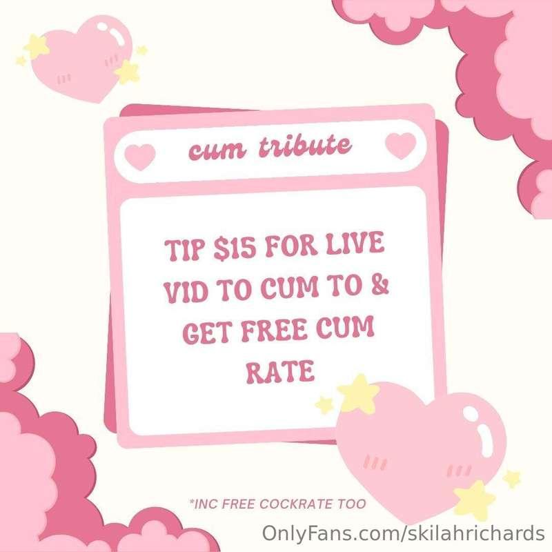 TIP $15 TO CUM TRIBUTE ME - get live video to cum to, bundle..