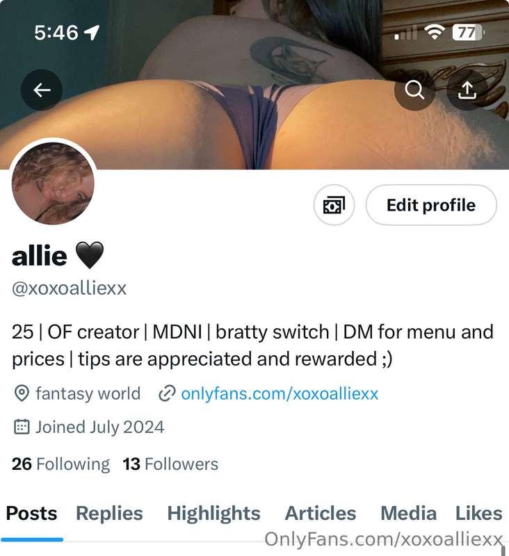 made a new account on X if you guys want to go follow ;)