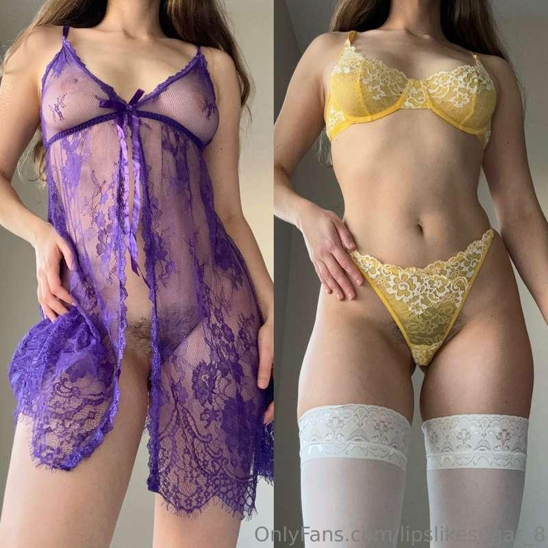 Help me complete a lingerie rainbow! 🌈 
Tip to help me buy R..