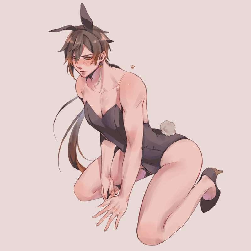 May rewards: Zhongli bunnysuit
