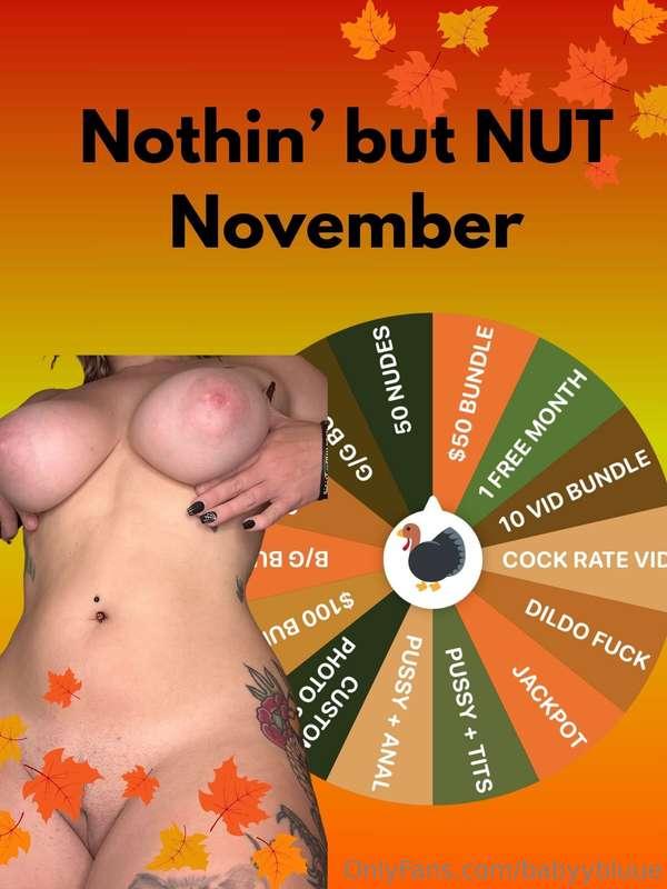 🦃NOTHIN’ BUT NUT WHEEL!!🎡No nut November isn’t a thing aroun..