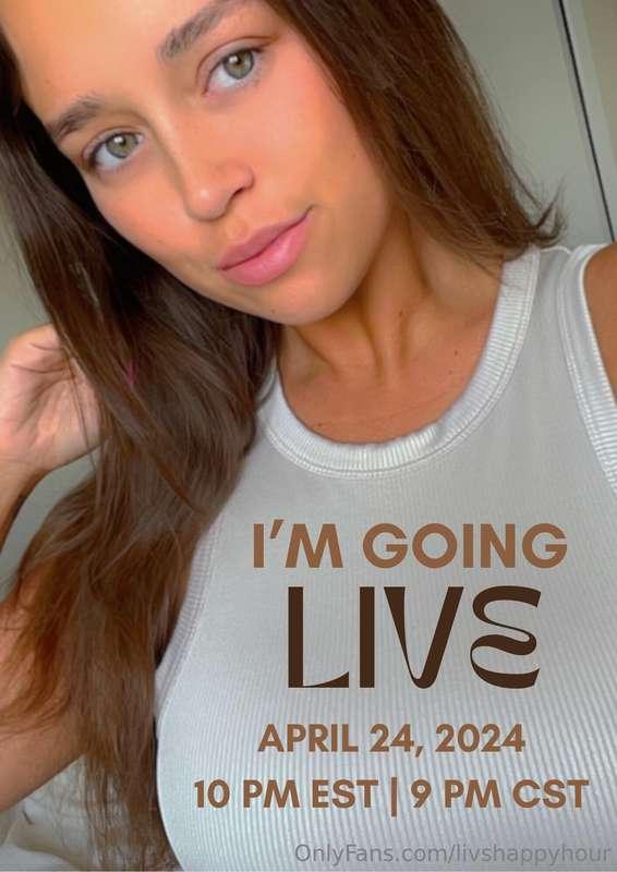 I'll do a live stream tomorrow! Be sure to save the date! 💋