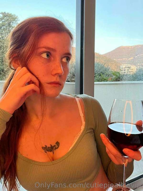 I guess after one glass of wine I'll be so naughty with a lo..