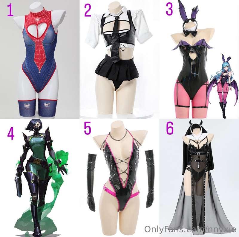 pick your favorite from the first batch of cosplays for me t..