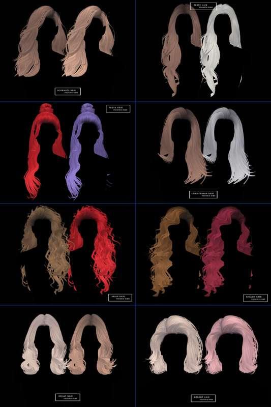 ~ New hairstyles that never got published ~