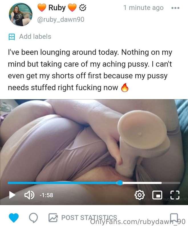 I love posting on onlyfans 🙌 🥵 I'll be masturbating and get ..
