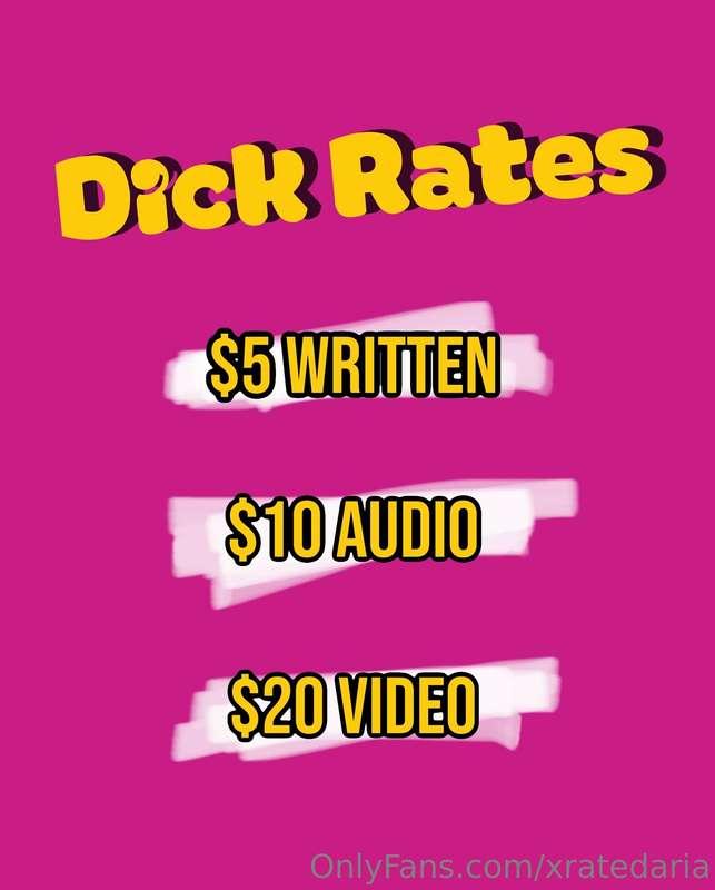 🍆 Dick Rating 🍆 
I love Dick rates, send me a tip alongside ..