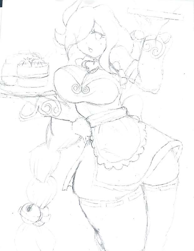 Doodle - Shenhe waitress