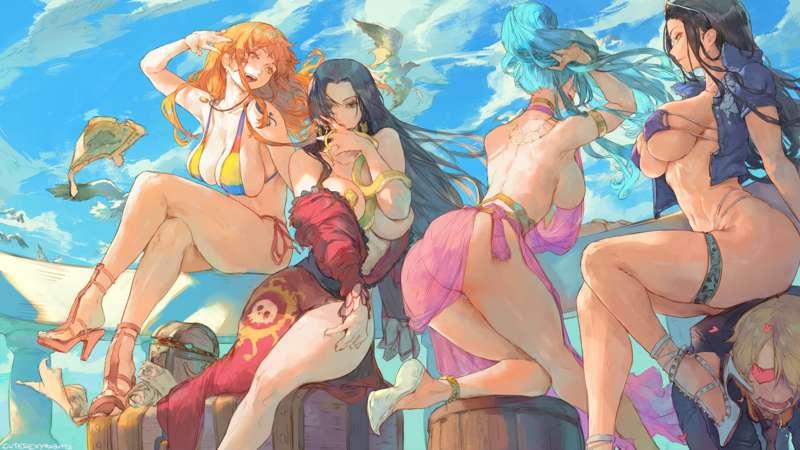 some one piece girls in wallpaper format