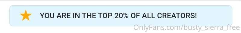 My VIP page made the top 20 percent of OnlyFans! 🎉 Thank you..