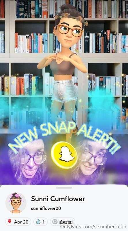 NEW SNAP ALERT!!