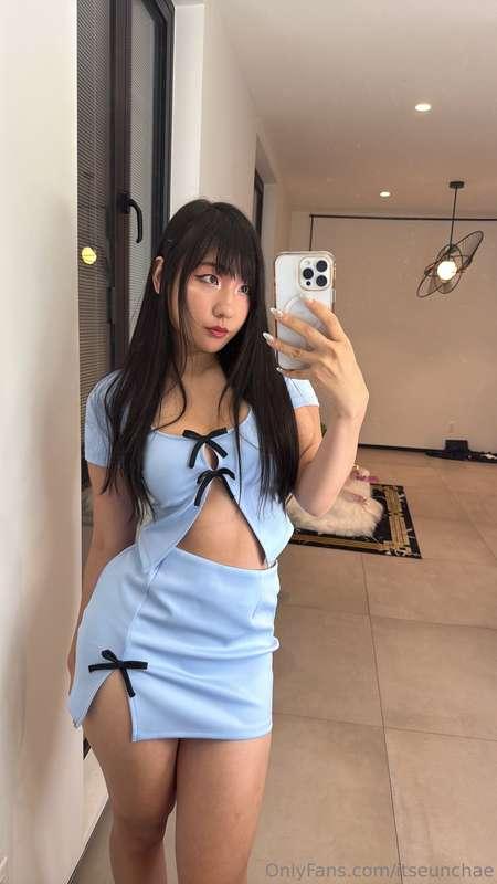 I'm loving this blue on me.. but I know you're gonna love wh..