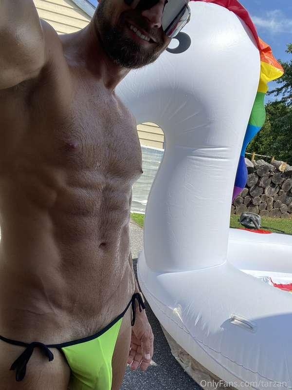 Who wants to ride on my giant floaty? :)