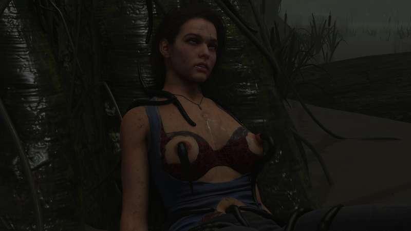 Jill Valentine invaded by swamp parasites part 1 (Commission) - Stronger lighting version // no watermark + bonus renders for tiers II+