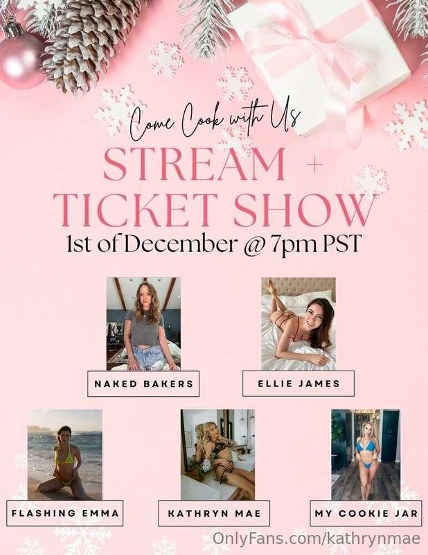 Live show tomorrow! 7pm pst! @mycookiejar @nakedbakers @flas..