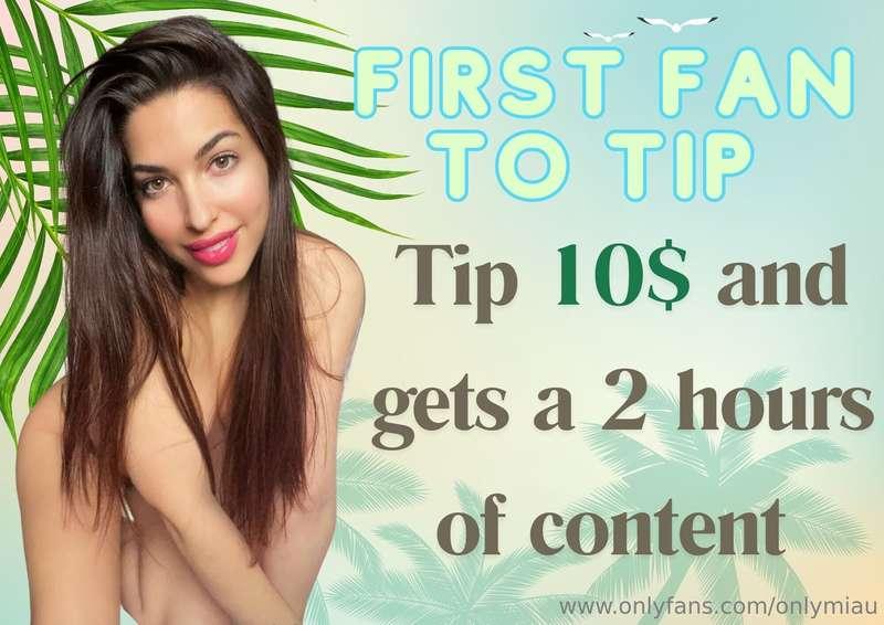 FIRST FAN ONLY🔥🛒 TIP 10$ GETS 2 HOURS OF CONTENT INMEDIATELY..