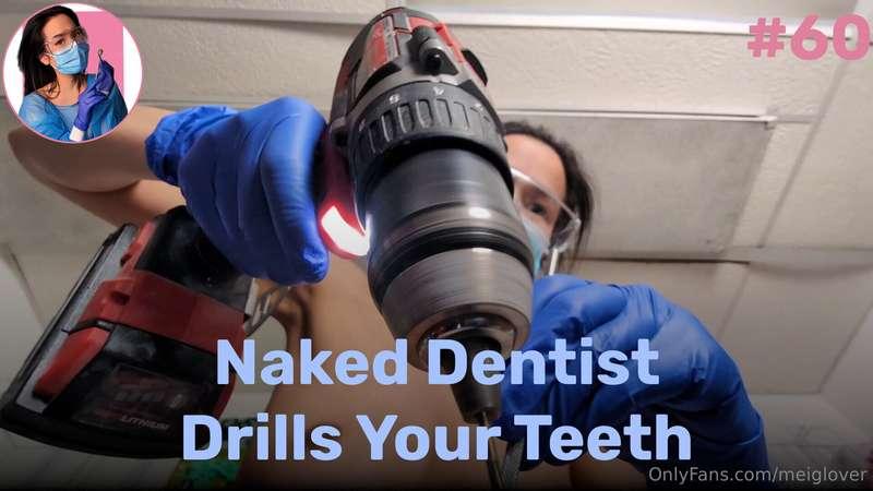 🎥 Naked Dentist Drills Your Teeth 🎥Dentist Mei enters and gr..