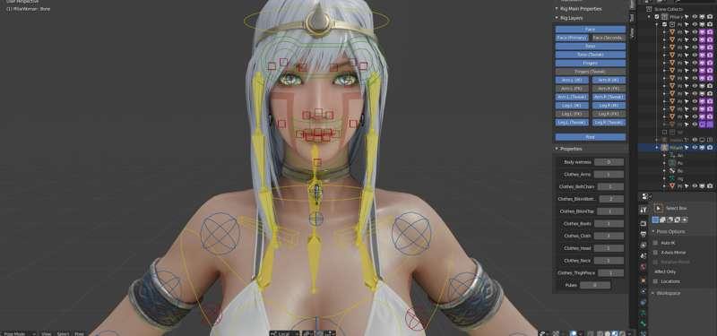 Blender Rig Update 5/9/2020: Pillar Woman!