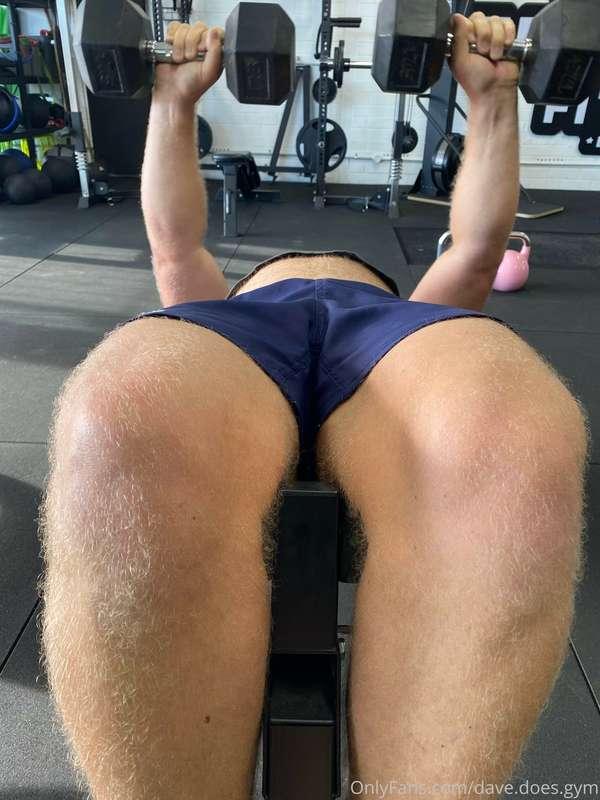 Big Sunday gym session - lots of chest and arms. Summer 2025..