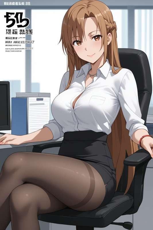 Asuna Yuuki Office - Sword Art Online NSFW Photobook