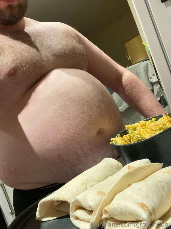 more food to stuff into this rapidly expanding gut