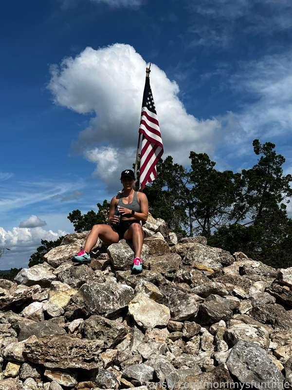 Little morning hike while flaunting my girls