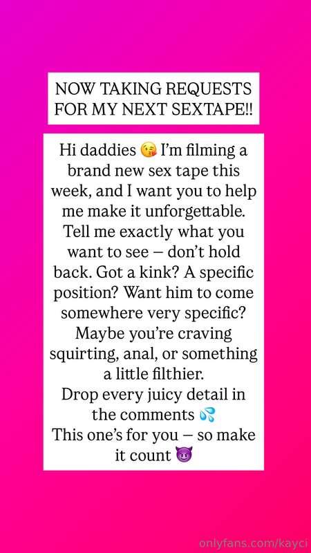 NEW SEXTAPE REQUESTS!!! WRITE YOUR REQUEST IN THE COMMENTS!!..