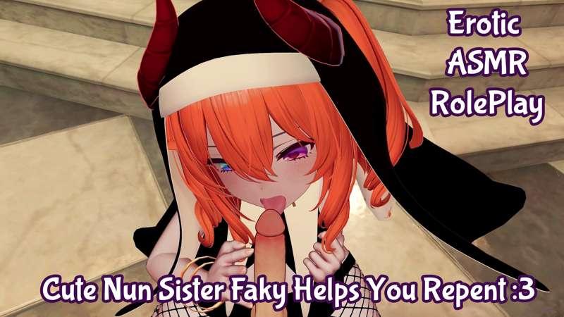 Cute Nun Helps You Repent! ( ASMR F4M ERP )