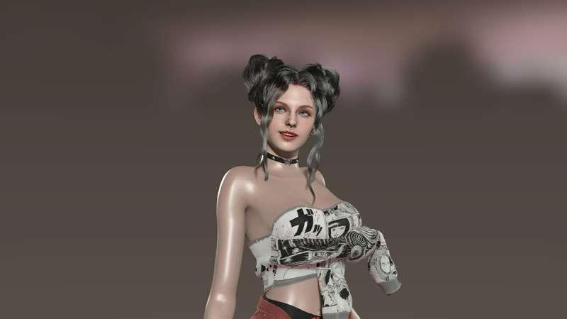Ashley Double Bun hair | Preview