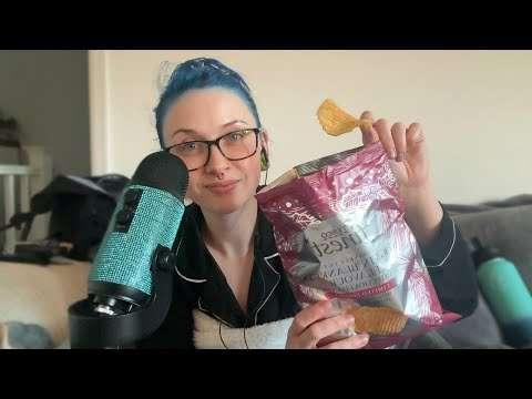 📣 EARLY ACCESS 📣 ASMR Eating Pigs In Blankets Crisps Whilst Journaling/Sticking 📕