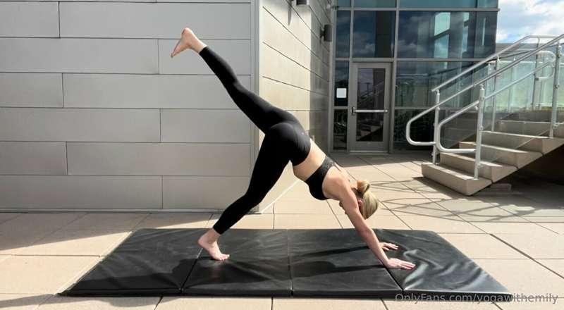 Three Legged Downward Facing Dog 

A variation of Downward F..