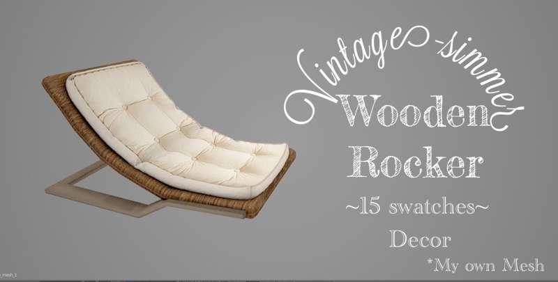 ˗ˏˋWooden Rocker ˎˊ˗ 