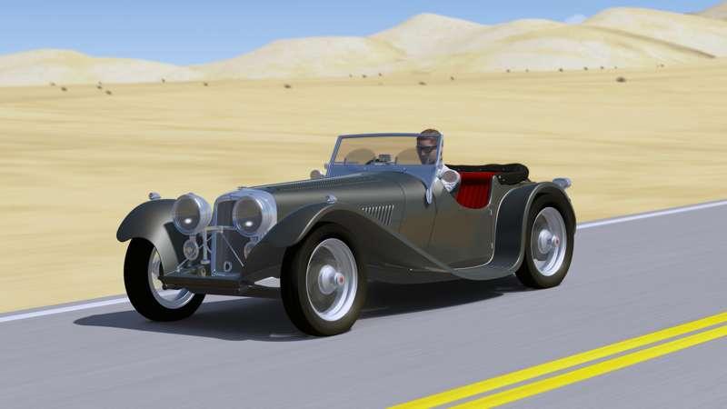 Assetto Corsa 1936 Jaguar SS100 Roadster / DOWNLOAD