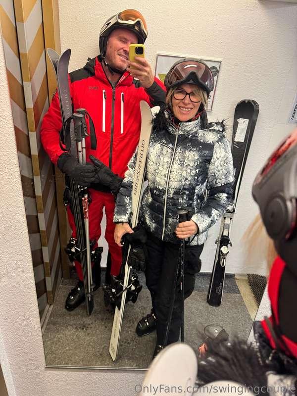 Amazing first day on the slopes ⛷️⛷️ @marcrosexxx on Tuesday..