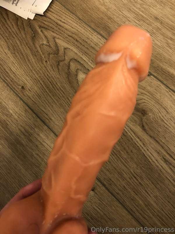 Want to see how I got my dildo this dirty? Check out my late..