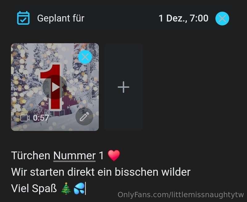 ⚠️ Der Adventskalender fängt natürlich am 01.12 an aber scho..